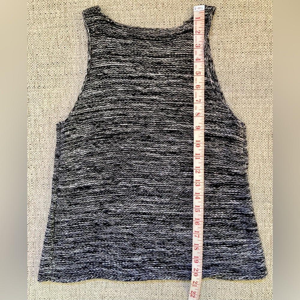 NWT Sanctuary Black/White Woven Knit Tank Size Small - Picture 3 of 5